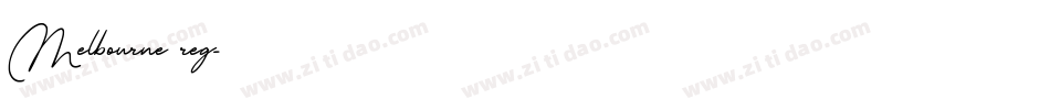 Melbourne reg字体转换